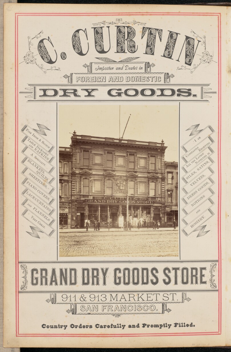 [C. Curtin Grand Dry Goods Store, San Francisco]