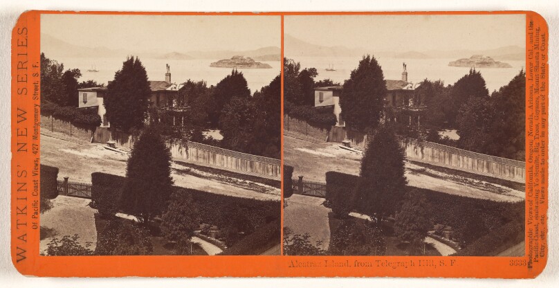 Alcatraz Island, from Telegraph Hill, S.F.