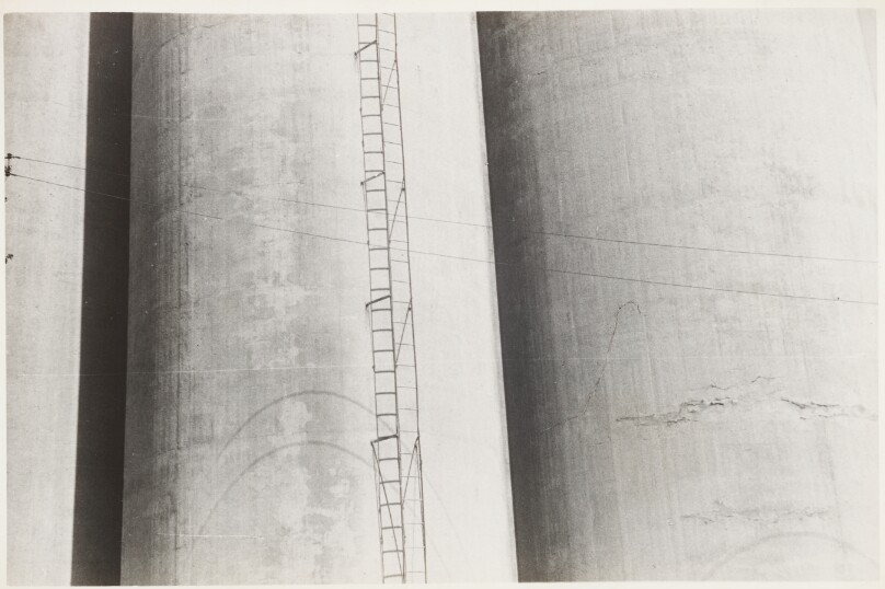 [Buffalo Grain Elevators with Ladder]