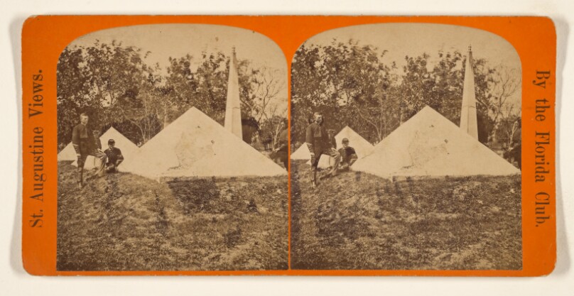 Pyramids of Major Dade and 107 of his men, who were Massacred at Fort Dade, by Osceola and his band.