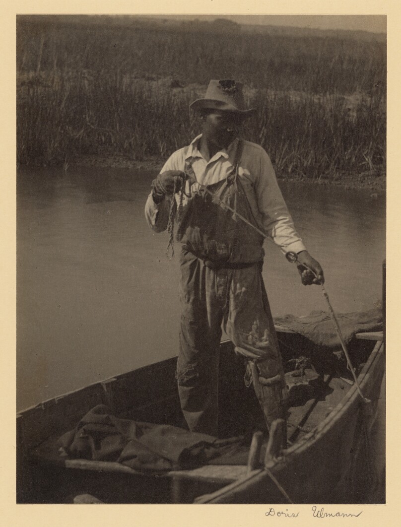 [Fisherman with Wooden Leg, Near Brookgreen Plantation, Murrells Inlet, South Carolina]