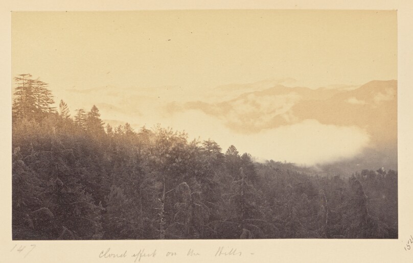 Simla; Cloud Effect on Hills
