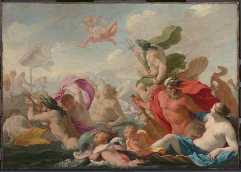 Marine Gods Paying Homage to Love