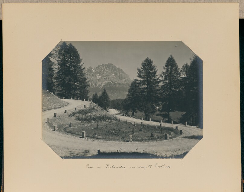 Pass in Dolomites on Way to Cortina