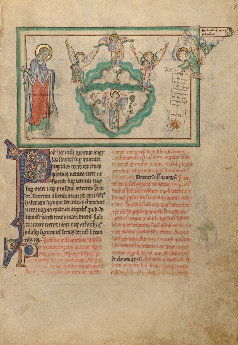 Angels Holding the Four Winds and an Angel Signifying Christ