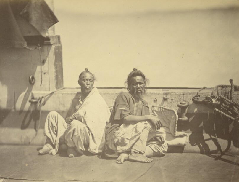 Two Korean Wounded Prisoners Awaiting a Visit from the Surgeon onboard the Monocacy (2007.26.199.28)