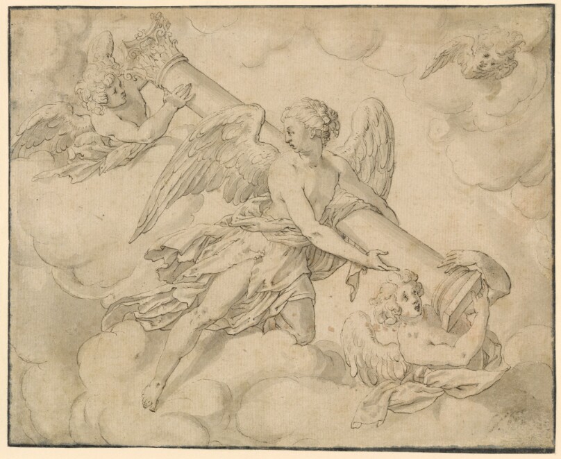 Angels Bearing the Column of the Passion