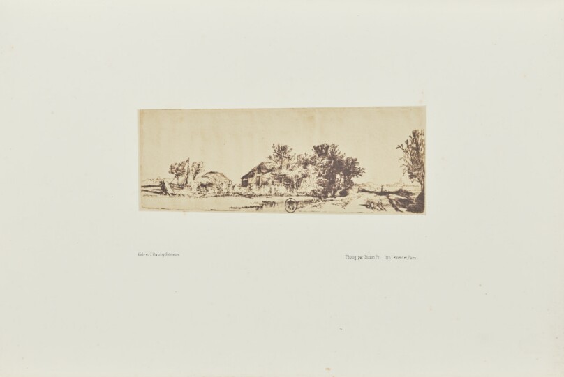[Landscape with a road beside a canal]