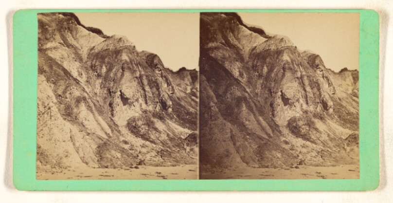 Cliffs about half way up, looking East. [Gay Head, Mass.]