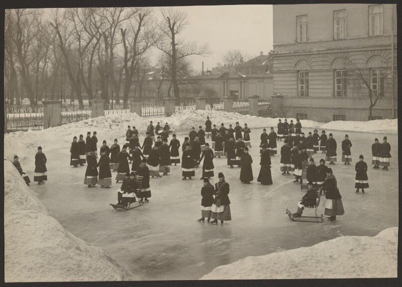 Ice Skating in the Garden