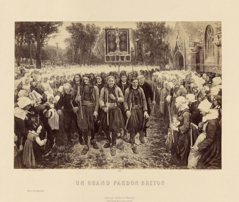"Un Grand Pardon Breton" by Jules Breton