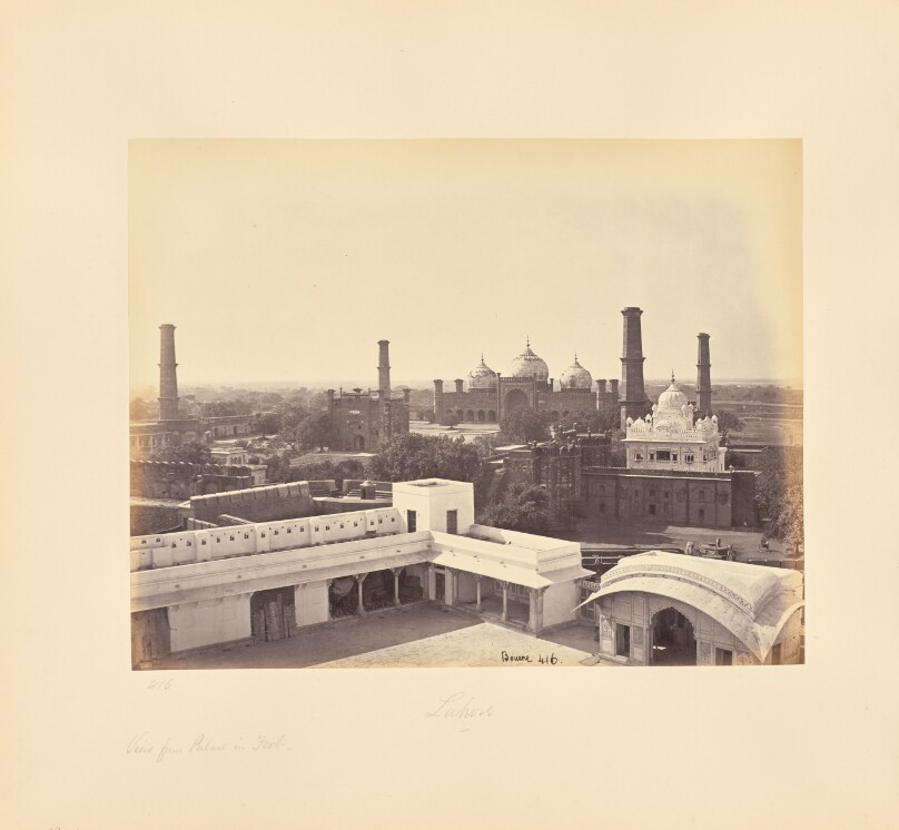Lahore; View from Palace in the Fort