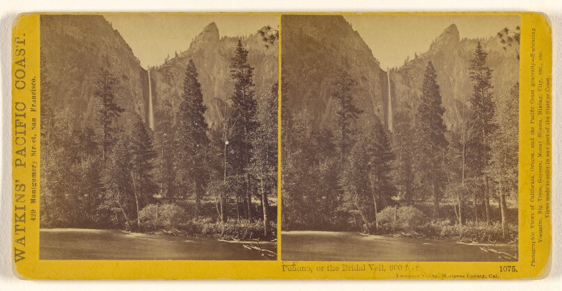 Pohono, or the Bridal Veil, 900 feet, Yosemite Valley, Mariposa Country, Cal.
