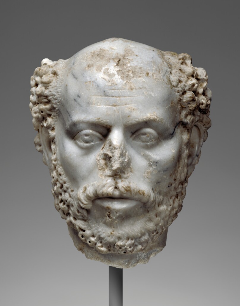 Portrait Head of a Balding Man