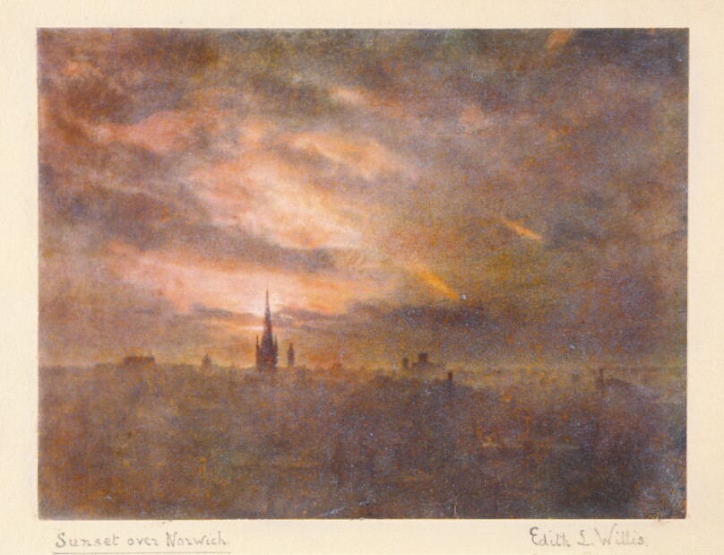 Sunset over Norwich