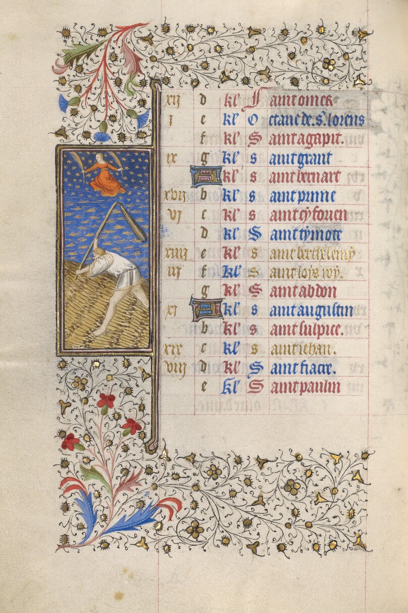 A Man Threshing