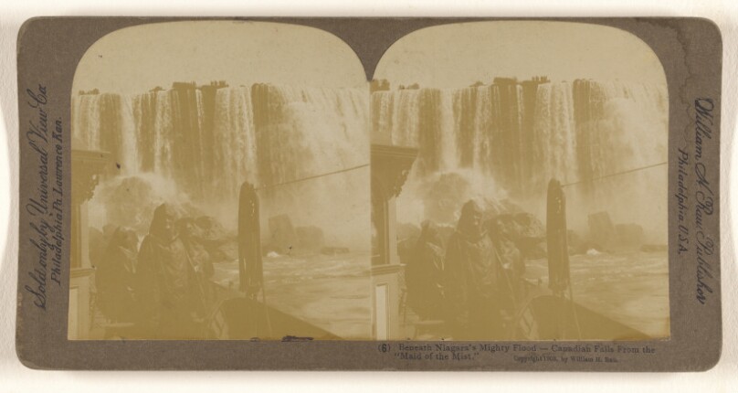 Beneath Niagara's Mighty Flood - Canadian Falls From the "Maid of Mist."