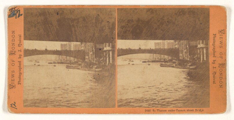 The Thames under Cannon street Bridge [London, England]