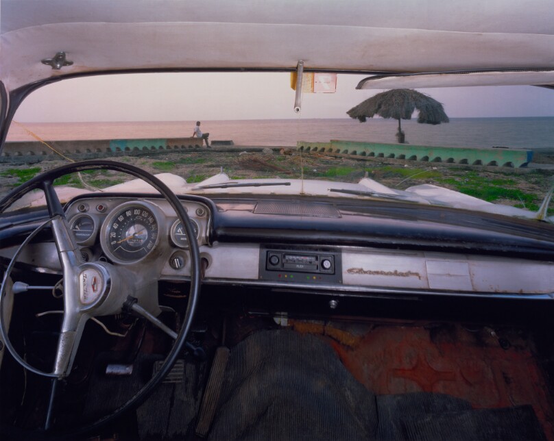 The Beach at Miramar, Looking North from Rudy Hernando Ramos's 1957 Chevrolet, Havana