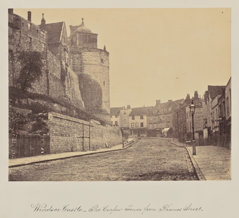 Windsor Castle - the Curfew Tower from Thames Street.