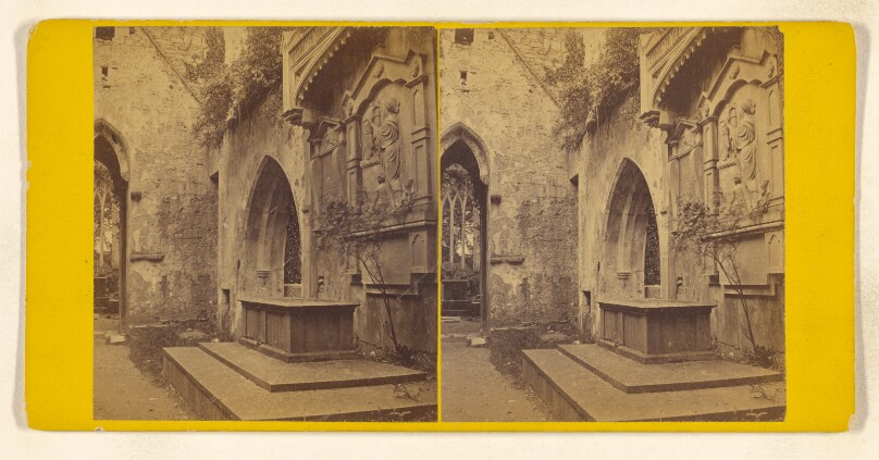 The Ruins of Muckross Abbey, The Nave looking East. [Killarney, Ireland]