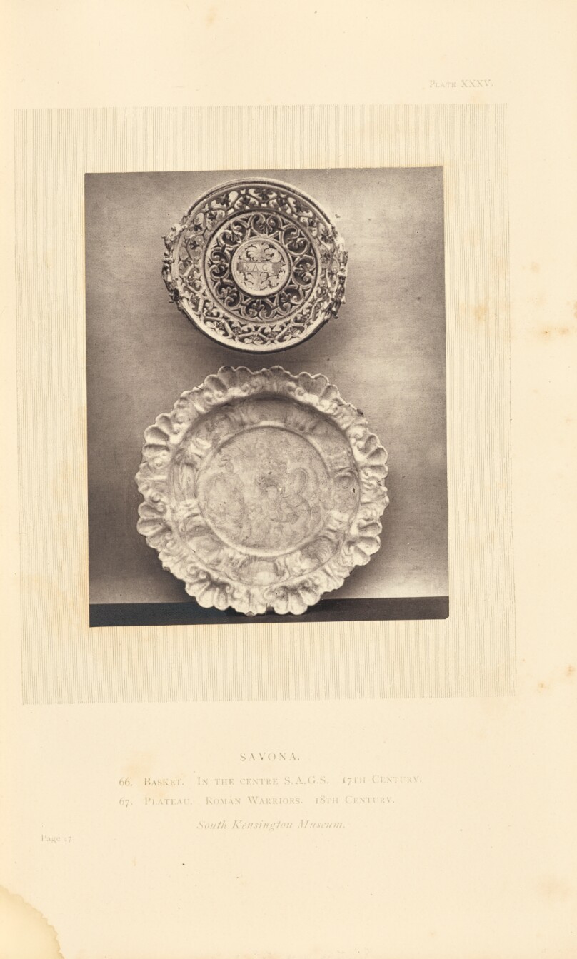 [Basket and plate]