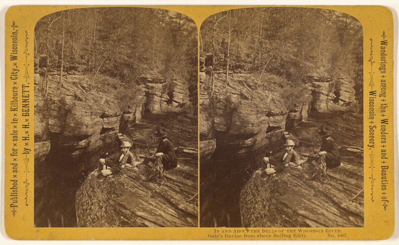 Gate's Ravine from above Boiling Eddy. [Wisconsin Dells]