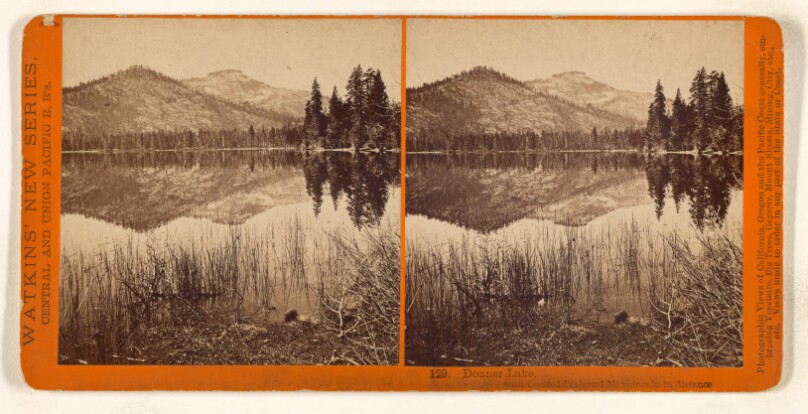 Donner Lake, with Crested Peak and Mt. Lincoln in distance.