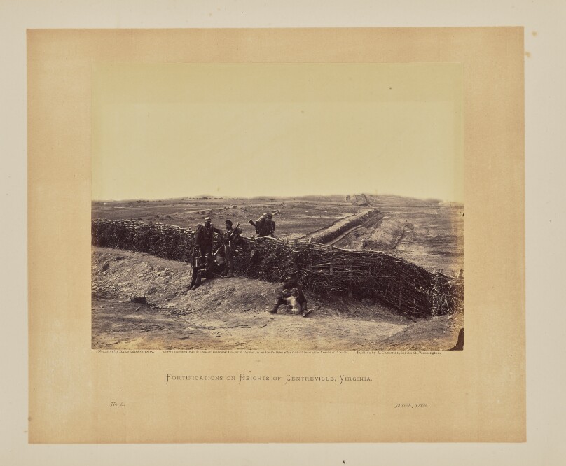 Fortifications on Heights of Centreville, Virginia