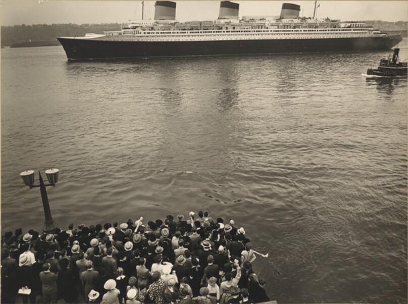 Normandie, North River, Manhattan, From Pier 88, French Line