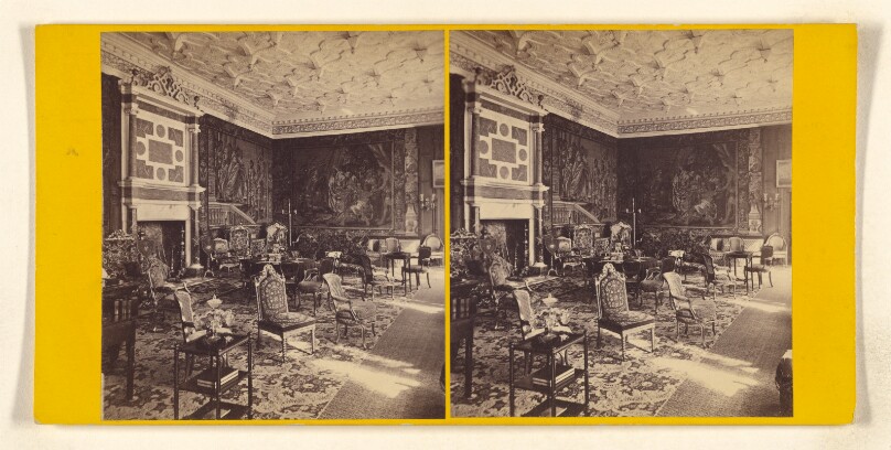 Bramshill House, Hants, (The Seat of Sir W.H. Cope) State Drawing Room. Time of James I.