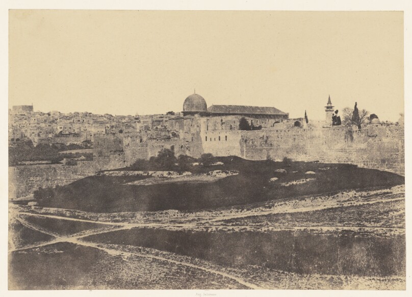 Jérusalem. Enceinte du Temple. Vue générale de la face Sud 1