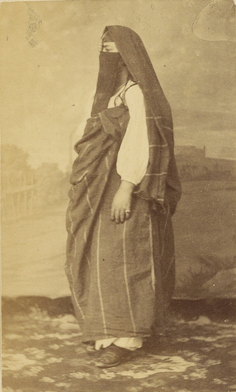 [Portrait of a woman wearing a veil]
