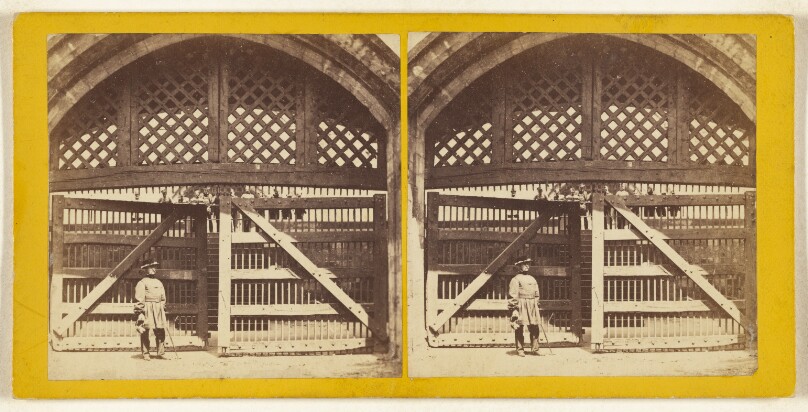 The Tower of London. The Traitor's Gate, The River's Side - From the Moat.