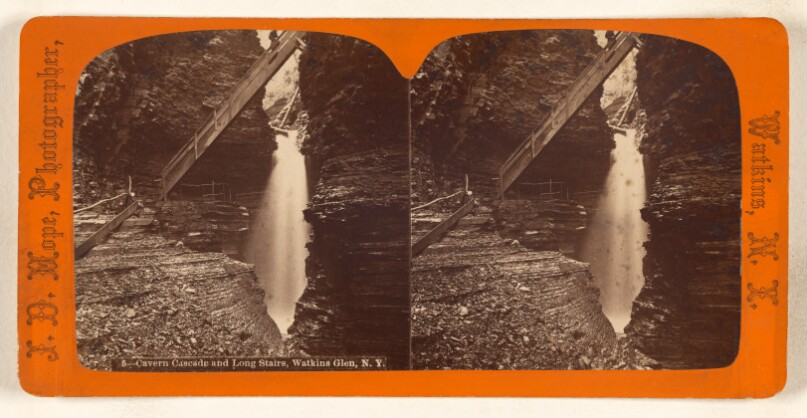 Cavern Cascade and Long Stairs, Watkins Glen, N.Y.