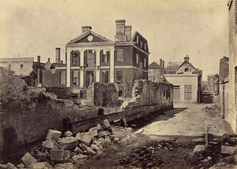 Ruins of the Pinckney Mansion, Charleston, South Carolina