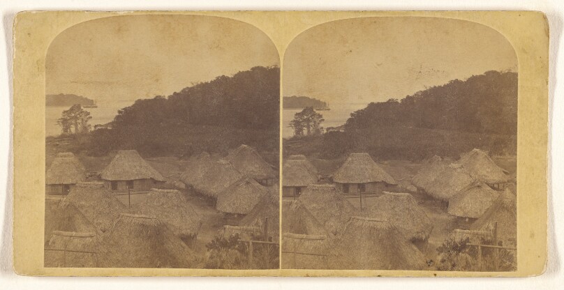 [Grass huts at Isthmus of Panama, Darien Expedition]