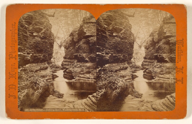 Elfin Gorge, - looking down, Watkins Glen, N.Y.
