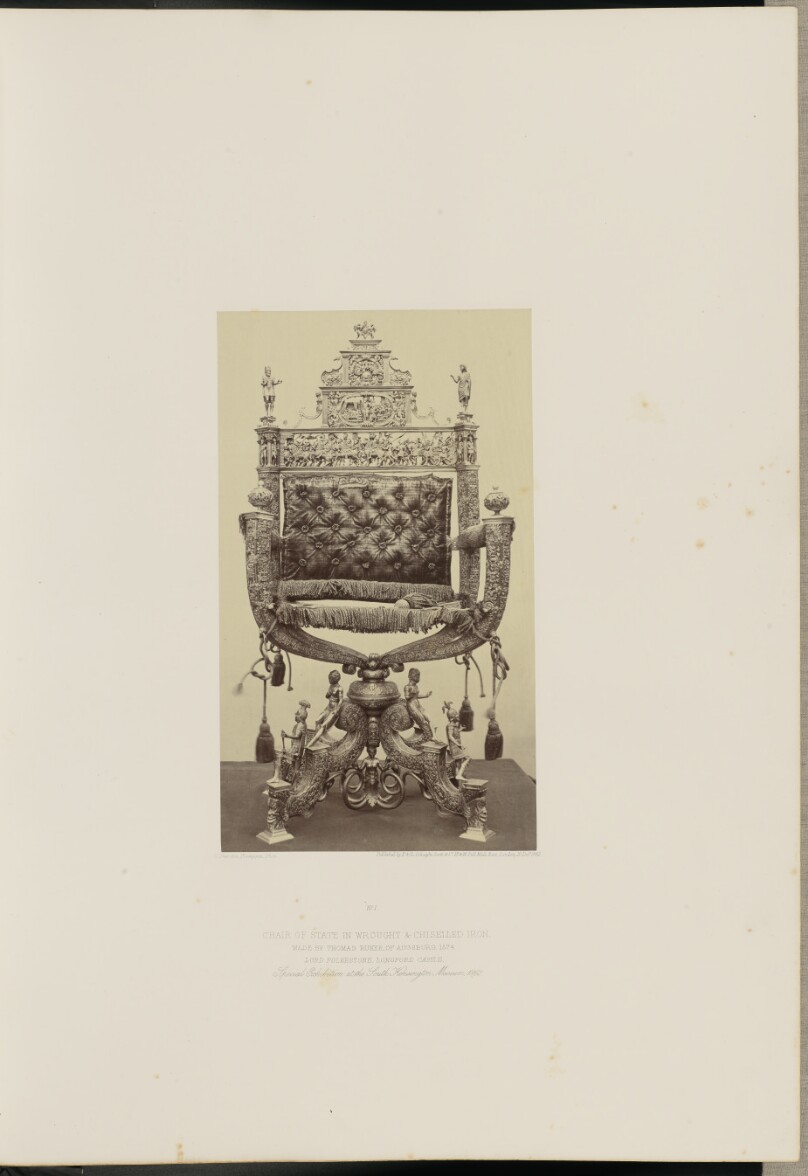 Chair of State in Wrought and Chiselled Iron