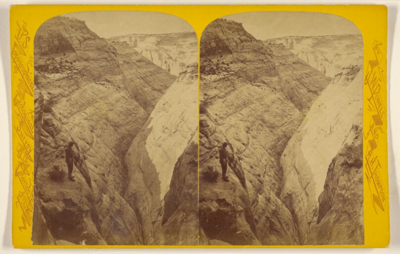 Side Gulch. This canon is 140 1/2 miles in length and from 300 to 3,000 feet deep. [Colorado River. Glen Canon]