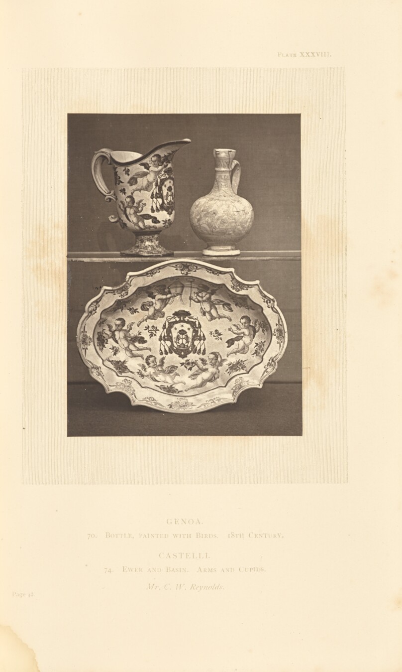 [Bottle, ewer, and basin]