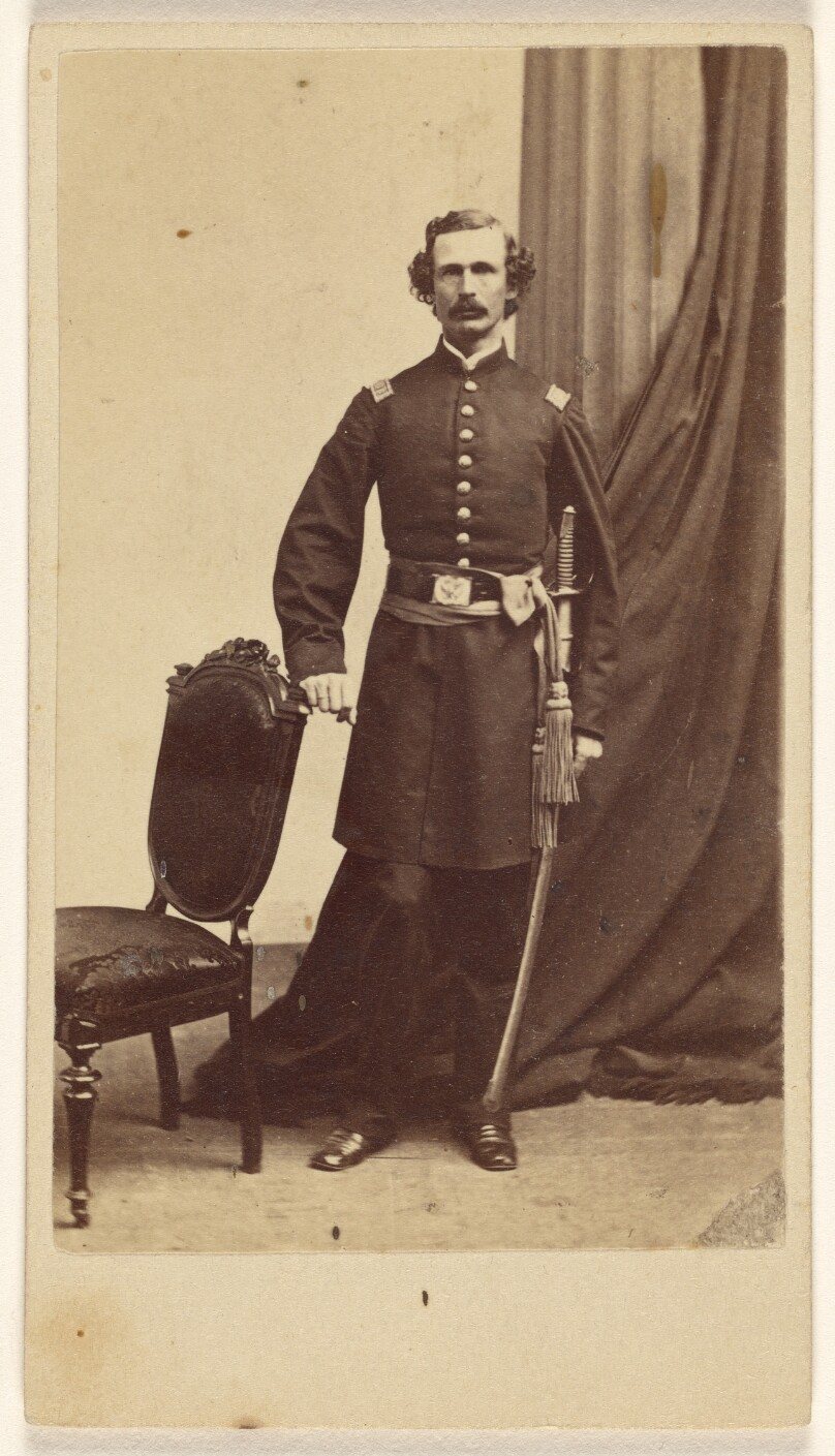 [Unidentified Union officer in uniform, standing]