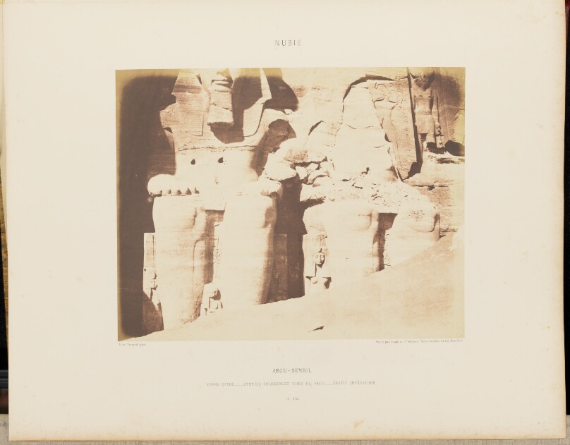 Abou-Sembil. Grand Spéos - Statues Colossales Vues de Face [Partie Inférieure]