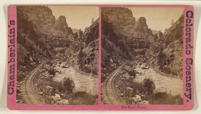 The Road Master. [Clear Creek Canyon, Colorado Central Railroad]
