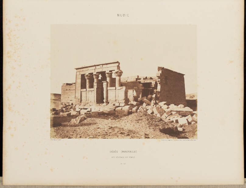 Débôd (Parembole). Vue Générale du Temple