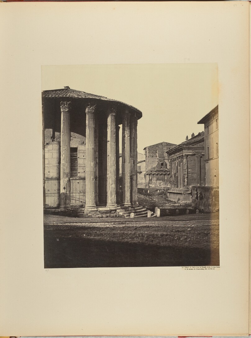 Le Temple de Vesta avec le Temple de la Fortune Virile et la maison de Crescentius, dite de Rienzi