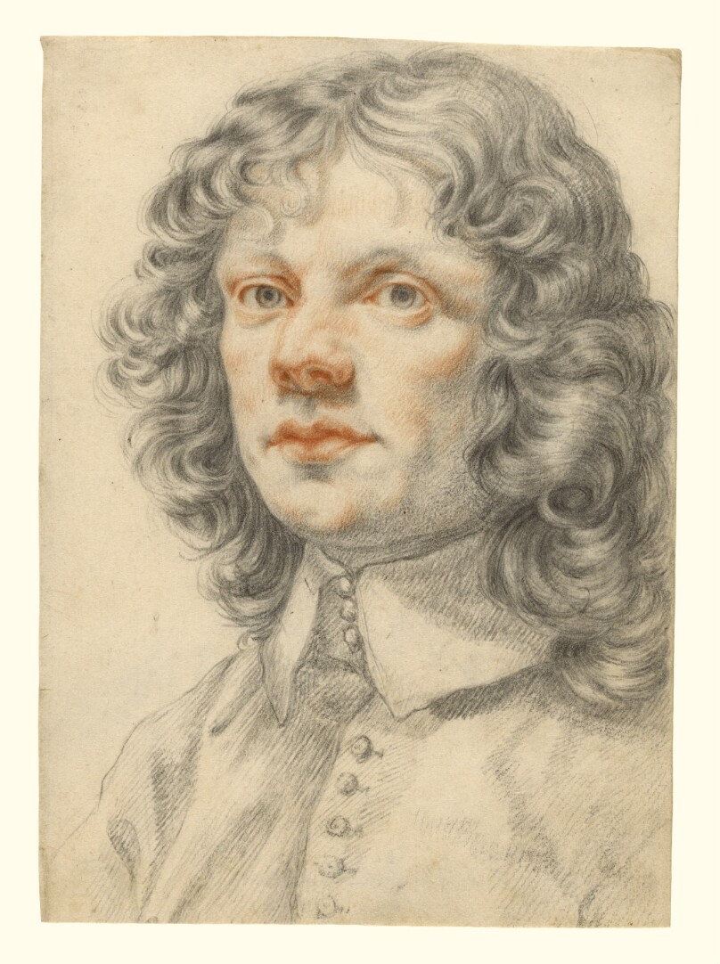 Portrait of a Man (recto); Portrait of a Man (accidental offset) (verso)