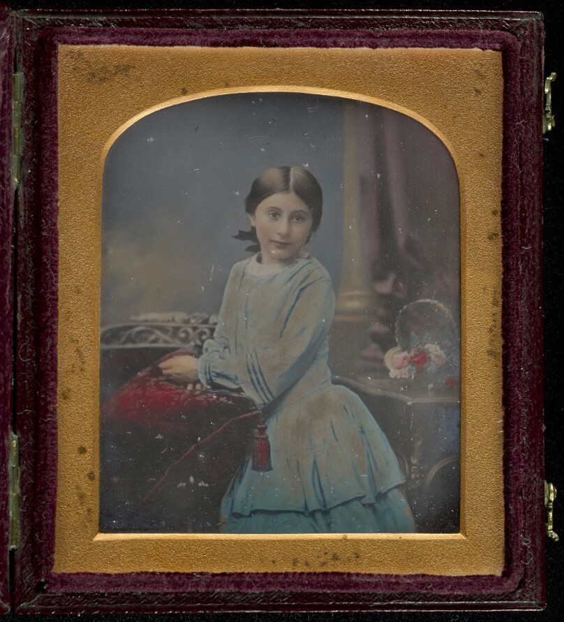 Portrait of a Girl in Blue Dress