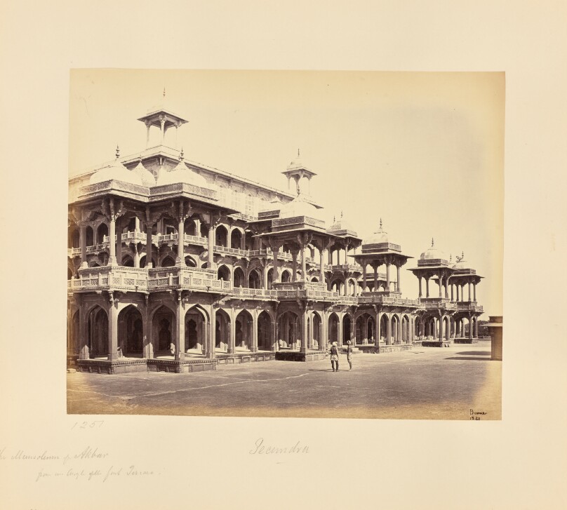 Secundra; The Mausoleum of Akbar, from an Angle of the First Terrace