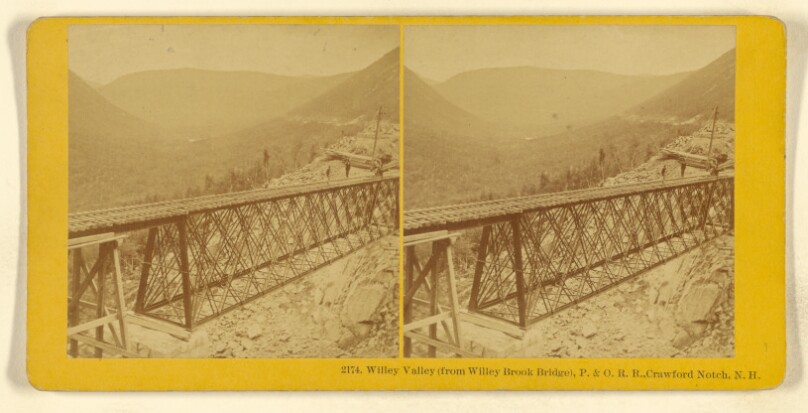 Willey Valley (from Willey Brook Bridge), P. & O.R.R., Crawford Notch, N.H.